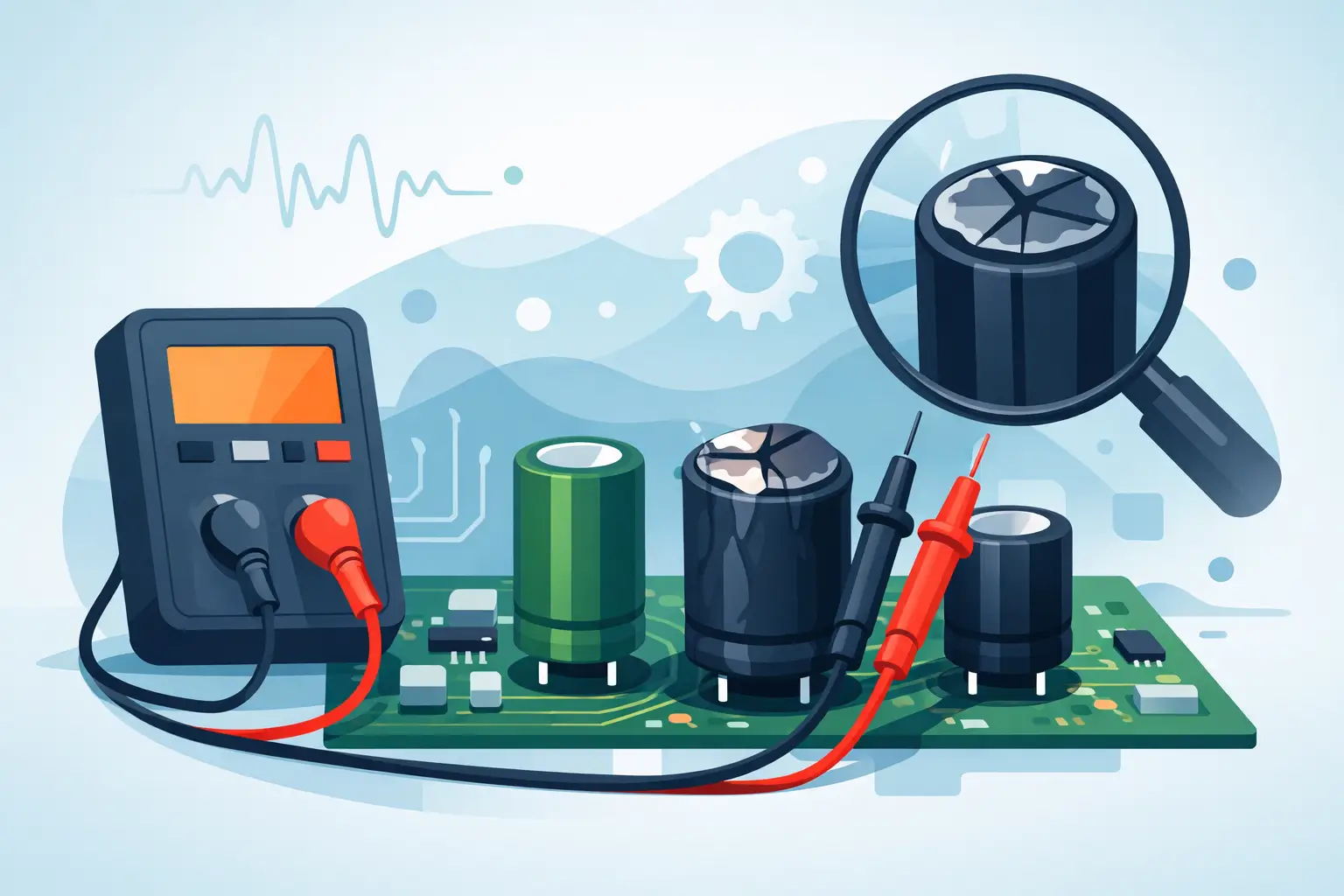 ESR Meter Readings That Find Bad Capacitors