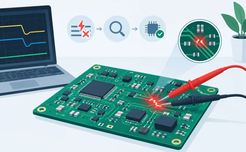 PCB Fault Isolation Case Study for Shorted Rails